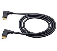 AAOTOKK 3.1 USB C Prolunga 90 Gradi Tipo C Maschio Gen 2 (10 Gbps) Connettore, Supporto per Ricarica, Dati, Audio, Video per Telefoni Cellulari e Computer (1M, M/M)