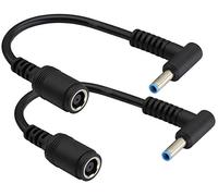 AAOTOKK 90 Gradi DC 7,4mm x 5,0mm Femmina a 4,5mm x 3,0mm Maschio Connettore Ricarica Cavo Alimentazione CC Jack per Adattatore per Notebook HP Cavo di Alimentazione Sostitutivo(15 cm /2 Pezzi)