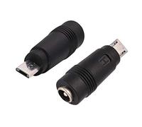 AAOTOKK Adattatore di Alimentazione Micro CC da DC5,5x2,1 mm a Micro USB 5 V CC Cavi di Ricarica per Alimentazione Connettore per Cellulare, Tablet, MP3 e Dispositivo Micro USB.(2-Pezzi-Micro)