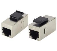 AAOTOKK Cat7 RJ45 Femmina a Femmina Keystone Connessione ad alta Velocità Ethernet,Adatto per Pannelli a Parete Standard e Pannelli Patch Accoppiatori RJ45 in linea STP.(2 Pezzi/Cat7)