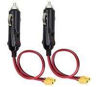 AAOTOKK Cavo accendisigari XT60, Spina maschio accendisigari 16AWG 12V a adattatore maschio XT60 Cavo di ricarica compatibile con cavo di ricarica batteria Freestyle Fpv Drone (0.3M Female)