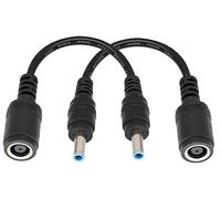 AAOTOKK Cavo Alimentazione Laptop DC 7,4 mm x 5,0 mm Femmina a 4,5 mm x 3,0 mm Maschio Connettore Ricarica Cavo del Convertitore di Alimentazione Jack CC per HP Cavo Ricambio Notebook(15,8 cm/2 Pezzi)