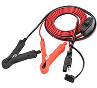 AAOTOKK Cavo di prolunga SAE da 16 AWG, da SAE a batteria a coccodrillo con clip a coccodrillo, cavo di prolunga da 12 V CC, con interruttore, connessione rapida/disconnessione a scatto (scatola senza