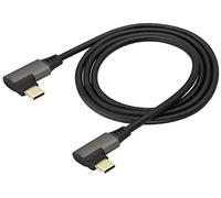 AAOTOKK Cavo Prolunga USB C 3.1 Angolo Retto Gen 2 90 Gradi Cavo USB Maschio a Maschio di Tipo C 3.1 Supporta Cavo Ricarica,Dati,Audio,Video,Compatibile Samsung MacBook(1M/3Piede)