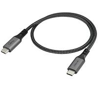 AAOTOKK Cavo Thunderbolt3 TB3 USB4 Cavo di Prolunga USB C Maschio 40Gbps 100W Ricarica Rapida Supporta Monitor Singolo Doppio 4K/5K 60Hz Compatibile con MacBook di Tipo C,Dell,Hub(0,6M/2Pezzi)