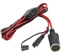 AAOTOKK SAE Cavo Batteria Accendisigari,16AWG 12V Spina Accendisigari Femmina a SAE Sgancio Rapido Connettore Scollegamento Adattatore Prolunga Cavo di Ricarica con Interruttore(2,4 m/7,8 Piedi-F)