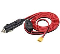 AAOTOKK XT60 Maschio a Accendisigari Cavo Maschio,Cavo Spina 16AWG 12V,per droni XT60 e Altri Dispositivi Ricarica della Batteria XT60 con fusibili e interruttori(3Metro/10Piede-M)
