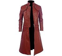AAOutfitz Dante Devil May Cry 5 Cappotto in Ecopelle Marrone, Marrone - Ecopelle, XS