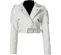 AAOutfitz Devil May Cry 5 Lady Giacca corta bianca, Bianco - Ecopelle, M