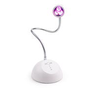 AAPIE Mini Batteria 18w UV LED Nail Light USB Ricaricabile per Nail Manicure Dryer Lampada polimerizzante con Lampada per Unghie Portatile a Collo di Cigno Nero