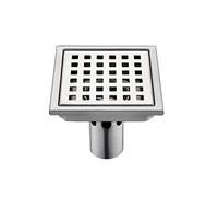 AAPOY Scarico A Pavimento Sifonato 1 Pz Scarico in Acciaio Inox 15 Cm * 15 Cm Filtro Quadrato Deodorante Anti Ritorno Perdita d'Acqua 15 Cm B.