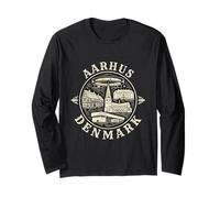 Aarhus Danimarca Viaggio Souvenir Città Regalo Maglia a Manica