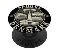 Aarhus Danimarca Viaggio Souvenir Città Regalo PopSockets PopGrip Adesivo