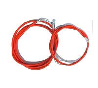 AARNAV Set di cavi per freno anteriore posteriore per BMX, MTB, esterno e interno, set completo di cavi freno per bicicletta rossa (set di cavi completi)