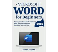 Aaron J Reiss Microsoft Word for Beginners (Tascabile)