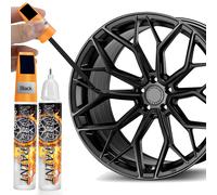 AAROVIBE Rimuovi Graffi Auto Penna Ritocco Cerchioni Auto Nero Lucido 2 in 1