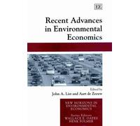 Aart de Zeeuw Recent Advances in Environmental Economics (Copertina rigida)
