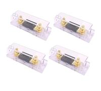Aartner ANL, 4 portafusibili piatti, in lega di zinco, portafusibili per auto, camion e sistemi video, 12 V-48 V DC (100 A)