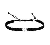 aaSccex Bracciali da donna Bracciale da donna Bracciale dell'amicizia Donna Abbinamento Coppia Personalizzato Bracciale Iniziale Rame Cuore Lettera Tessuto Bracciale Cuore Donna Piccole Ragazze