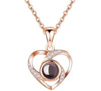 aaSccex Collana a forma di cuore per la mamma, elegante gioiello ricordo con catena regolabile, delicato motivo d'amore per l'uso quotidiano, comodo design con chiusura per celebrare i legami materni
