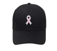 aaSccex Lions Cap Cappelli da donna per cancro al seno regolabile ricamato, cappello per la coscienza del cancro al seno, regali per donne Cap da uomo blu, Nero , Taglia unica