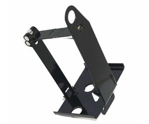AAspare Supporto Batteria Telaio Staffa In Acciaio Verniciato Nero Per Ariel