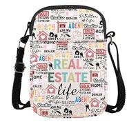 AATOP Borsa a tracolla Immobiliare Regalo di Vita Immobiliare Borsa a tracolla Immobiliare Apprezzamento Regalo Agente Agente Agente Marketing Portafoglio Bag, Immobiliare 3cb, large