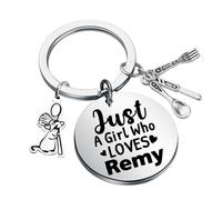 AATOP Ratatouille Gioielli Regalo Ratatouille Regalo Remmy Portachiavi Ratatouille Film Regalo Amanti Ratto Regalo Ragazza Loves Remmy, Portachiavi Loves Remmy 1uk, O