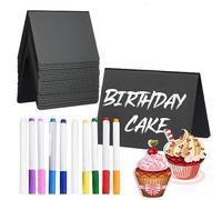 Aatpuss 20 Pezzi Mini Lavagnette Per Buffet, Lavagnette Segnaposto, Etichette Mini Lavagna Alla Moda, Adatto Per Feste Di Compleanno, Etichette Alimentari, Poster, Prodotti Da Forno