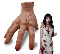 Aatpuss mercoledì Family Thing Mano, Mano Mercoledi Addams, Spaventoso Mano, Mani in Lattice Realistico Scarred, Accessori per Completare Travestimento di Halloween, Carnevale, Cosplay