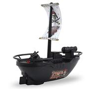 Aatraay Barca Giocattolo Pirata per Bambini, Giocattoli da Bagno Motorizzati per Bambini con 2 Batterie AA, Barca Leggera per Piscina per Piccoli (nera)