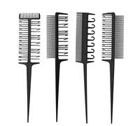 Aatraay Set di Pettini per Colorare i Capelli, Pettine Parrucchiere in Fibra di Carbonio per Evidenziare e Acconciare la Tintura dei Capelli, con Impugnatura Ergonomica e Design