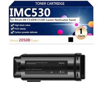 aauot Cartucce Toner Compatibili IMC350 418240 418241 418242 418243 di Ricambio per Ricoh IM C530FB C530F Lanier Nashuatec Savin Stampanti, Alto Volume di Stampa,Black