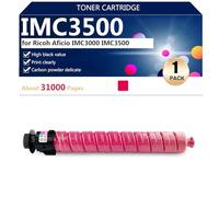 aauot Cartucce Toner Compatibili IMC3500 842251 842254 842253 842252 di Ricambio per Ricoh Aficio IMC3000 IMC3500 Stampanti, Alto Volume di Stampa,Magenta