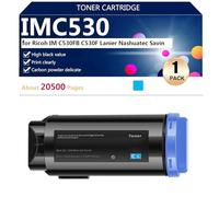 aauot IMC350 418240 418241 418242 418243 Cartuccia Toner Compatibile per Ricoh IM C530FB C530F Lanier Nashuatec Savin Stampanti, Alta Resa Stimata 20500 Pagine,Cyan