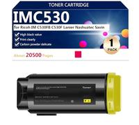 aauot IMC350 418240 418241 418242 418243 Cartuccia Toner Compatibile per Ricoh IM C530FB C530F Lanier Nashuatec Savin Stampanti, Alta Resa Stimata 20500 Pagine,Yellow