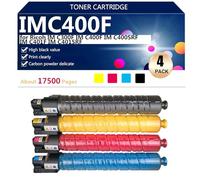 aauot IMC400F Cartuccia Toner Compatibile per Ricoh IM C300F IM C400F IM C400SRF IM C401F IM C401SRF Stampanti, Alta Resa 17500 Pagine,BCMY-1 set