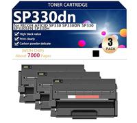 aauot SP330dn Cartuccia Toner Compatibile per RICOH AFICIO SP330 SP330DN SP330 SP330SFN SP330H Stampanti, con Chip, Alta Capacità 7000 Pagine, Stampa Trasparente,Black-3 pack