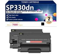 aauot SP330dn Nero Cartuccia Toner ad alta Capacità di Ricambio per RICOH AFICIO SP330 SP330DN SP330 SP330SFN SP330H Stampante, 7000 Pagine,Black-2 pack