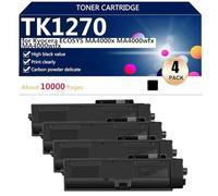 aauot TK1270 Cartuchos de Tóner de Alta Capacidad Compatibles per Kyocera ECOSYS MA4000x MA4000wfx MA4000wifx Impresoras, Varias Especificaciones Disponibles,4*Black