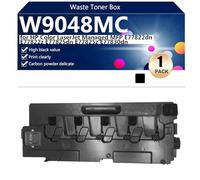 aauot Vaschetta di Recupero Toner Compatibile W9048MC per HP Color LaserJet Managed MFP E77822dn E77822z E77825dn E77825z E77830dn Stampanti, Trasparenti e Resistenti,Black