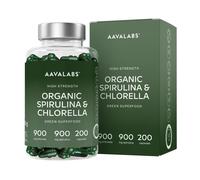 Aavalabs Alga Clorella e Spirulina Bio 1800 mg | Mix di alghe puro e c