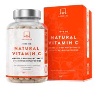 Aavalabs Complesso di Vitamina C - 1000 mg da acerola e rosa canina -