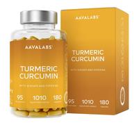 Aavalabs Curcumina Curcuma e Piperina, Zenzero | Capsule vegane ad alt
