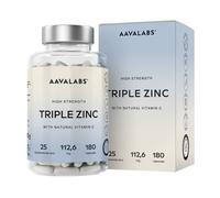 Aavalabs Triplo Zinco e Vitamina C, con Bisglicinato | Sistema immunit