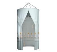 AAVEDA Tenda Da Doccia Con Ganci Poliestere Circolare Tenda Da Doccia Lunga Elegante Ed Elegante Bagno Con Docci (Size : R80CM)