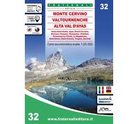 aavv Carta n. 32. Monte Cervino, Val Tournenche, Alta Val d'Ayas (Map)