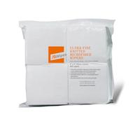 AAwipes 400 salviette microfibra camera bianca, 10,2 x 10,2 cm, 180 g/m² | Microfibra superfine, bordo sigillato a ultrasuoni, ultra-morbida e a basso rilascio di particelle.