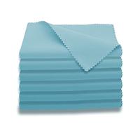 AAWipes, panni per chitarra in microfibra (6 panni da 30,5 x 30,5 cm, blu), panni per lucidatura e pulizia per strumenti musicali, per violino, pianoforte, clarinetto, tromba, sassone, universali,