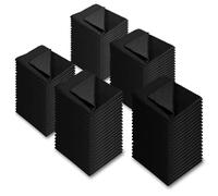 AAwipes Panno per la pulizia degli occhiali (14 x 14 cm, nero, 100 pezzi, senza logo) per occhiali, lenti, telefoni, schermi, fotocamera, argenteria, qualsiasi altra superficie delicata (HCG-5.5-100